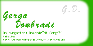 gergo dombradi business card